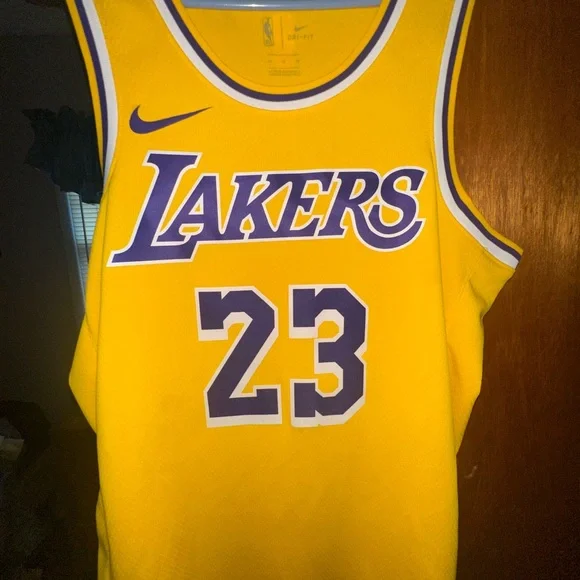 Nike Yellow and Purple Men's Jersey - Picture 2 of 2